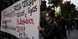 Είχε γίνει και συγκέντρωση συμπαράστασης στον Δημάκη /Φωτογραφία: Intime News