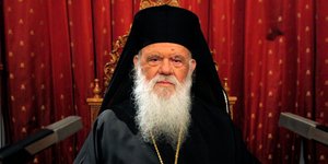 Το πασχαλινό μήνυμα του Αρχιεπίσκοπου Ιερώνυμου -Φωτογραφία: Eurokinissi/ΧΡΗΣΤΟΣ ΜΠΟΝΗΣ