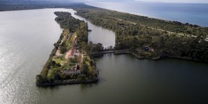 Η λίμνη Καϊάφα από ψηλά / ΑΝΤΩΝΗΣ ΝΙΚΟΛΟΠΟΥΛΟΣ/EUROKINISSI