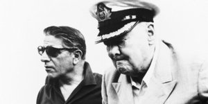 Αριστοτέλης Ωνάσης & Γουίνστον Τσόρτσιλ (Φωτογραφία: AP)