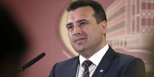 Ο Ζόραν Ζάεφ (Φωτογραφία: AP/ Boris Grdanoski)