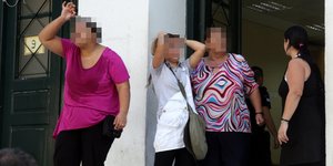 Συγγενείς του δολοφονηθέντος στα δικαστήρια /Φωτογραφία Αρχείου: Eurokinissi