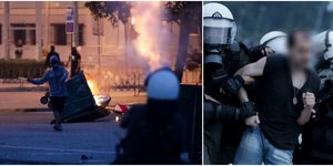Επεισόδια σε εκδήλωση του ΣΥΡΙΖΑ στη Θεσσαλονίκη (Φωτογραφία: INTIMENEWS)