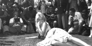 H Μπριζίτ Μπαρντό στην Ιταλία. Φωτογραφία: AP