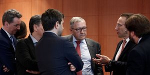 Από τη χθεσινή συνεδρίαση του Eurogroup-Φωτογραφία: SOOC/Alexandros Michailidis