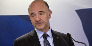 Ο Πιερ Μοσκοβισί (Φωτογραφία: AP/ Petros Giannakouris)