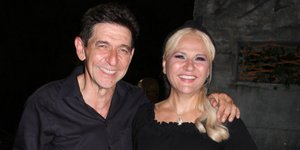 Ο Γεράσιμος Σκιαδαρέσης και η Μπέσυ Μάλφα /Φωτογραφία: NDP Photo Agency