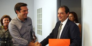 Συνάντηση το 2014 μεταξύ του τότε προέδρου του ΣΥΡΙΖΑ Αλέξη Τσίπρα και του τότε προέδρου του ΤΕΕ