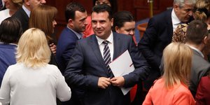 Ζόραν Ζάεφ (Φωτογραφία: AP Photo/Boris Grdanoski)