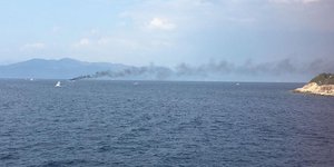 Φωτιά σε σκάφος στους Παξούς /Φωτογραφία corfutvnews.gr