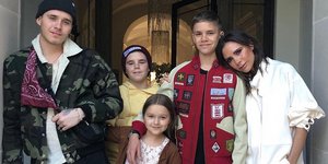 Η Βικτόρια Μπέκαμ με τα παιδιά της