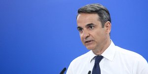 Επίθεση στον Κ. Μητσοτάκη από την ΠΟΣΠΕΡΤ επειδή διακήρυξε αξιολόγηση στην ΕΡΤ -Φωτογραφία: George Vitsaras / SOOC
