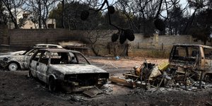 Θρίλερ με τους νεκρούς στο Μάτι /Φωτογραφία: Εurokinissi