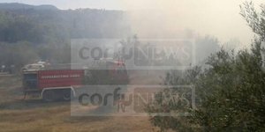 Ανεξέλεγκτη η φωτιά στην Κέρκυρα (Φωτογραφία: Corfutvnews)
