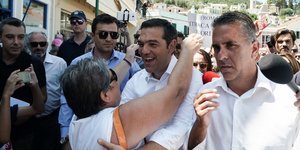 «Δεν ήταν όλοι ντόπιοι στην υποδοχή Τσίπρα» παραδέχθηκε ο δήμαρχος Ιθάκης -Φωτογραφία: Menelaos Myrillas / SOOC