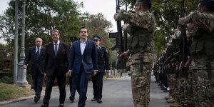 Αναστασιάδης-Τσίπρας /Φωτογραφία: Intime news