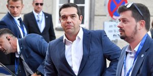O Αλέξης Τσίπρας στο Σάλτσμπουργκ/ Φωτογραφία AP images