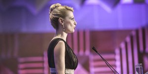 Η παρουσιάστρια της ΔΕΘ που έκλεψε την παράσταση / Φωτογραφία: Intimenews