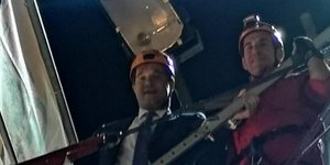 Ο Αδωνις Γεωργιάδης στη ΔΕΘ (Φωτογραφία: Twitter)