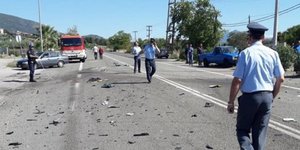 Στο νοσοκομείο ο οδηγός του αυτοκινήτου