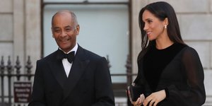 H Μέγκαν Μαρκλ με μαύρα- Φωτογραφία: AP