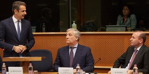 Ο Κυριάκος Μητσοτάκης τάσσεται κατά Ορμπαν -Φωτογραφία αρχείου: EUROKINISSI/ΓΡΑΦΕΙΟ ΤΥΠΟΥ ΝΔ/ΔΗΜΗΤΡΗΣ ΠΑΠΑΜΗΤΣΟΣ