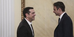 Τσίπρας-Μητσοτάκης /Φωτογραφία Αρχείου: Sooc