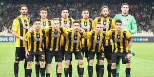 Η ενδεκάδα της ΑΕΚ για το παιχνίδι με την Μπάγερν Μονάχου /Φωτογραφία: Εurokinissi