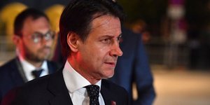 Ο Ιταλός πρωθυπουργός Τζουζέπε Κόντε /Φωτογραφία: AΡ