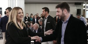 Η Φώφη Γεννηματά και ο Νίκος Ανδρουλάκης -Φωτογραφία: Intimenews