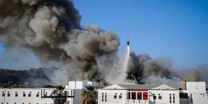 η φωτιά στο πανεπιστήμιο/Φωτογραφία: Eurokinissi