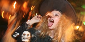 Ντυμένη για το Halloween/ Φωτογραφία: AP