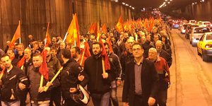 Συγκέντρωση διαμαρτυρίας μελών του ΚΚΕ κατά του ΝΑΤΟ