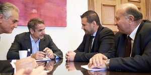 Από τη συνάντηση του προέδρου της Νέας Δημοκρατίας