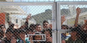 πρόσφυγες στη Μόρια/Φωτογραφία: AP