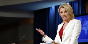 Η εκπρόσωπος του Στέιτ Ντιπάρτμεντ/ Φωτογραφία: AP- Alex Brandon