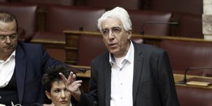 Ο πρώην υπουργός Δικαιοσύνης Νίκος Παρασκευόπουλος /Φωτογραφία: EUROKINISSI