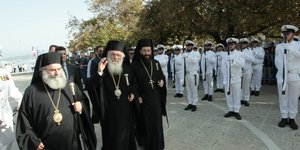Στην Πύλο ο Αρχιεπίσκοπος/Φωτογραφία: Eurokinissi