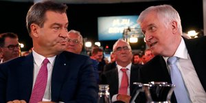 Ο πρωθυπουργός της Βαυαρίας Μάρκους Ζέντερ και ο ηγέτης της CSU