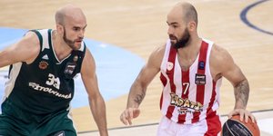 Με νέους κανονισμούς θα αγωνιστούν φέτος Καλάθης και Σπανούλης /Φωτογραφία: EUROKINISSI