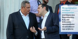 Ο Αλέξης Τσίπρας και ο Πάνος Καμμένος
