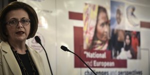Η Μαρίνα Χρυσοβελώνη/ Φωτογραφία: EUROKINISSI- ΤΑΤΙΑΝΑ ΜΠΟΛΑΡΗ