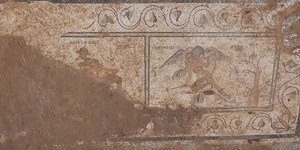 Το ψηφιδωτό που βρέθηκε στην Αντιόχεια. Φωτογραφία: Antiochia ad Cragum excavations