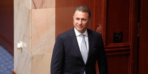 Ο πρώην πρωθυπουργός της ΠΓΔΜ Νίκολα Γκρούεφσκι -Φωτογραφία αρχείου: AP Photo/Boris Grdanoski