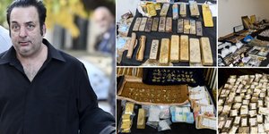 Ο γνωστός τηλεοπτικός ενεχυροδανειστής και τα όσα κατάσχεσαν οι Αρχές / Φωτογραφίες: INTIMENEWS