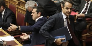 Ο Αλέξης Τσίπρας και ο Κυριάκος Μητσοτάκης / Φωτογραφία: Intimenews/ΛΙΑΚΟΣ ΓΙΑΝΝΗΣ