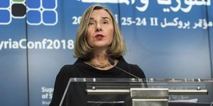 Η Φεντερίκα Μογκερίνι (Φωτογραφία: AP/ Geert Vanden Wijngaert)