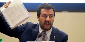 Ο Ματέο Σαλβίνι -Φωτογραφία: AP Photo/Alessandra Tarantino