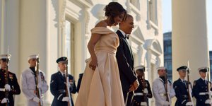 Μισέλ και Μπαράκ Ομπάμα στο Λευκό Οίκο /Φωτογραφία: ΑΡ