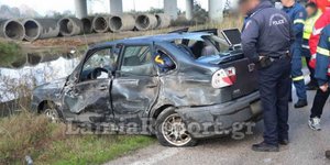 Τραυματίστηκε οδηγός μετά από τροχαίο στον παράδρομο